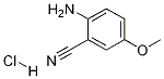 2-Amino-5-methoxy-benzonitrile hydrochloride 结构式