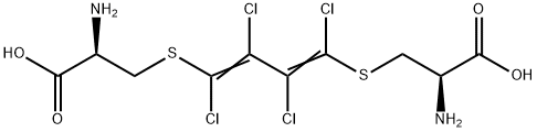 1,4-(bis-cystein-S-yl)-1,2,3,4-tetrachloro-1,3-butadiene 结构式