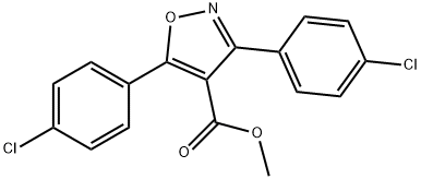 4-Isoxazolecarboxylicacid,3,5-bis(4-chlorophenyl)-,methylester(9CI) 结构式