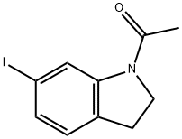 1-(6-碘吲哚啉-1-基)乙-1-酮 结构式