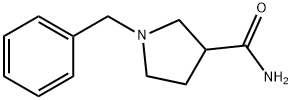 1-苄基吡咯烷-3-甲酰胺 结构式