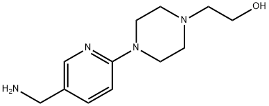 2-{4-[5-(Aminomethyl)-2-pyridinyl]-1-piperazinyl}-1-ethanol 结构式