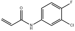 N-(3-氯-4-氟苯基)丙烯酰基酰胺 结构式