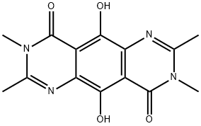 Pyrimido[4,5-g]quinazoline-4,9-dione,  3,8-dihydro-5,10-dihydroxy-2,3,7,8-tetramethyl- 结构式