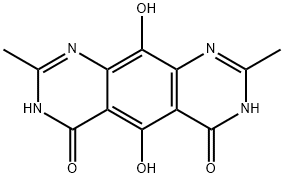 Pyrimido[5,4-g]quinazoline-4,6(1H,7H)-dione,  5,10-dihydroxy-2,8-dimethyl-  (9CI) 结构式