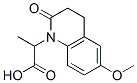 1(2H)-Quinolineacetic  acid,  3,4-dihydro-6-methoxy--alpha--methyl-2-oxo- 结构式