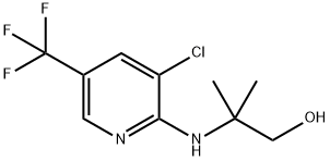 2-((3-氯-5-(三氟甲基)吡啶-2-基)氨基)-2-甲基丙烷-1-醇 结构式