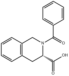 (S)-2-苯并基-1,2,3,4-四氢异喹啉-3-羧酸 结构式