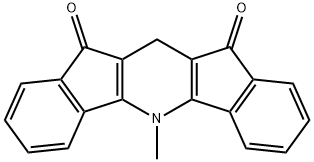 Diindeno[1,2-b:2,1-e]pyridine-10,12-dione,  5,11-dihydro-5-methyl- 结构式