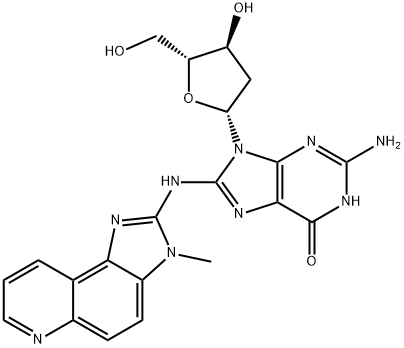 N-(deoxyguanosin-8-yl)-2-amino-3-methylimidazolo(4,5-f)quinoline 结构式