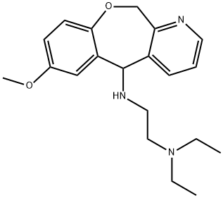 5-((2-(diethylamino)ethyl)amino)-7-methoxy-5,11-dihydro(1)benzoxepino(3,4-b)pyridine 结构式