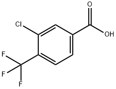 3-氯 -4-(三氟甲基)苯甲酸, JRD 结构式