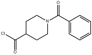 N-苯甲酰基-4-哌啶甲酰氯 结构式