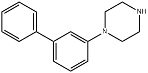 1-(3-联苯)哌嗪 结构式