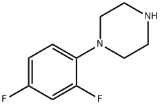 1-(2,4-二氟苯基)哌嗪 结构式