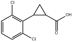 1-Carboxy-2-(2,6-dichlorophenyl)cyclopropane, 2-(2-Carboxycycloprop-1-yl)-1,3-dichlorobenzene 结构式