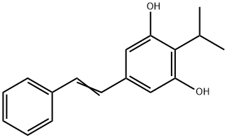 2-异丙基-5-苯乙烯基苯-1,3-二醇 结构式