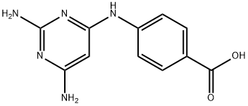 2,4-DIAMINO-6-P-CARBOXYANILINOPYRIMIDINE 结构式