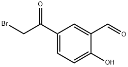 5-溴乙酰基-2-羟基苯甲醛 结构式
