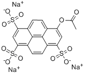 8-乙酰芘-1,3,6-三磺酸磷酸三钠盐 结构式