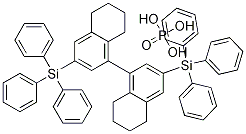 (11bS)-8,9,10,11,12,13,14,15-Octahydro-4-hydroxy-2,6-bis(triphenylsilyl)-4-oxide-dinaphtho[2,1-d:1'',2''-f][1,3,2]dioxaphosphepin