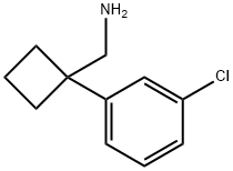 1-(3-氯苯基)环丁烷甲胺 结构式