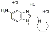 1-Methyl-2-piperidin-1-ylmethyl-1H-benzoimidazol-5-ylamine trihydrochloride 结构式