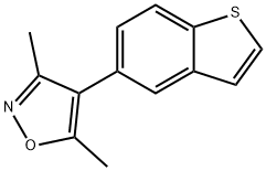 4-(苯并[B]噻吩-5-基)-3,5-二甲基异噁唑 结构式