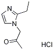 1-(2-乙基-1H-咪唑-1-基)丙烷-2-酮盐酸盐 结构式