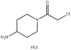 1-(氯乙酰基)哌啶-4-胺盐酸盐 结构式