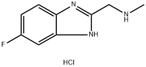 1-(6-氟-1H-苯并[D]咪唑-2-基)-N-甲基甲胺二盐酸盐 结构式