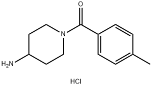 (4-氨基哌啶-1-基)(对甲苯基)甲酮盐酸盐 结构式