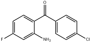 (2-Amino-4-fluorophenyl)(4-chlorophenyl)methanone 结构式