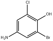 4-氨基-2-溴-6-氯苯酚 结构式