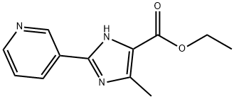 5-METHYL-2-PYRIDIN-3-YL-3H-IMIDAZOLE-4-CARBOXYLIC ACID ETHYL ESTER 结构式