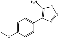 4-(4-甲氧基苯基)-1,2,3-噻重氮-5-胺 结构式