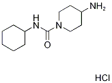 4-氨基-N-环己基哌啶-1-甲酰胺盐酸盐 结构式