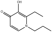 2-ethyl-3-hydroxy-1-propyl-4-pyridinone 结构式