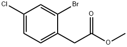 2-（2-氯苯基）-2-溴乙酸甲酯 结构式