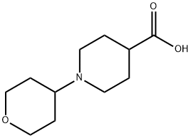 1-(四氢-2H-吡喃-4-基)哌啶-4-羧酸盐酸盐 结构式