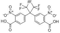 2,2-BIS(4-CARBOXY-3-NITROPHENYL)HEXAFLUOROPROPANE 98 结构式