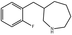 3-[(2-Fluorophenyl)Methyl]hexahydro-1H-azepine 结构式