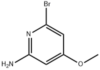 6-溴-4-甲氧基吡啶-2-胺 结构式