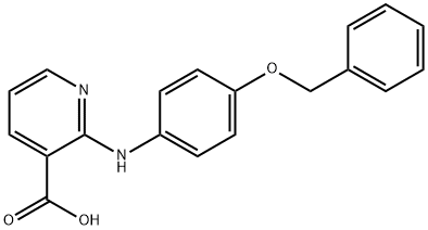 2-(4-Benzyloxy-phenylamino)-nicotinic acid 结构式