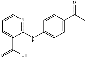 2-(4-Acetyl-phenylamino)-nicotinic acid 结构式