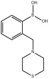 2-(THIOMORPHOLINOMETHYL)PHENYLBORONIC ACID 结构式