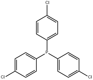 三(4-氯苯基)膦 结构式