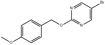 5-BROMO-2-(4-METHOXYBENZYLOXY)PYRIMIDINE 结构式
