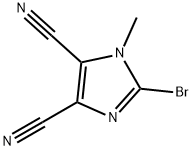 2-溴-1-甲基-1H-咪唑-4,5-二甲腈 结构式