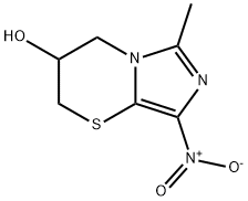 3-Methyl-1-nitro-3,5,6,7-tetrahydro-2H-imidazo(5,1-b)(1,3)thiazin-6-ol 结构式
